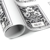 8647微妙なアンチトランプアンチMAGA 86 47フローラボー ラッピングペーパー (ロールコーナー)