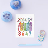 8647微妙なアンチトランプアンチMAGA 86 47フローラLGBT チラシ (シングル)