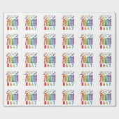 8647微妙なアンチトランプアンチMAGA 86 47フローラLGBT ラッピングペーパー (フラット)