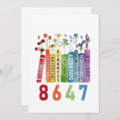 8647微妙なアンチトランプアンチMAGA 86 47フローラLGBT 案内状 (正面/裏面)