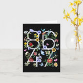 8647微妙なアンチトランプ86 47フローラボースタイル カード (黄色い花)