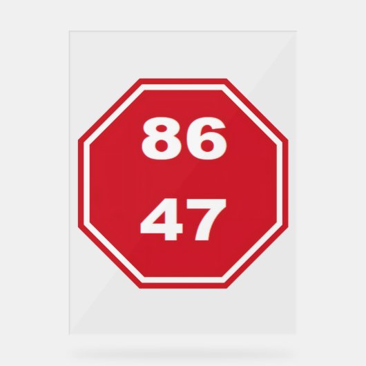 8647 アクリルサイン (正面)