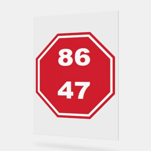 8647 アクリルサイン (傾斜)