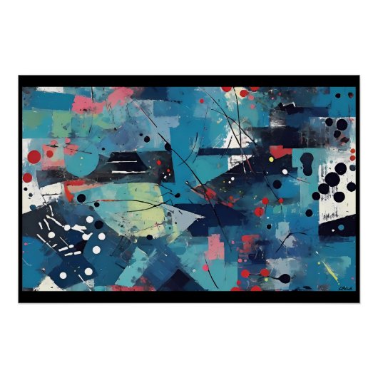 8647 – ケンゲージ抽象芸術アート ポスター (正面)