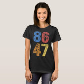8647 トランプ氏に反対する微妙な抵抗抗議 Tシャツ (正面フル)