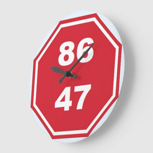 8647 ラージ壁時計 (傾斜)