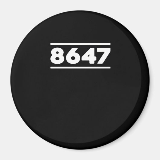 8647 - 反ファシズム デザイン クラシック デザイン マグネット (正面)