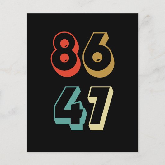 8647 Ant-Trump チラシ (正面)