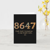 8647 Cool Shell Formation On My Beach Walk  カード (黄色い花)