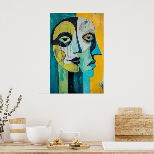 867抽象芸術 ポスター (キッチン)