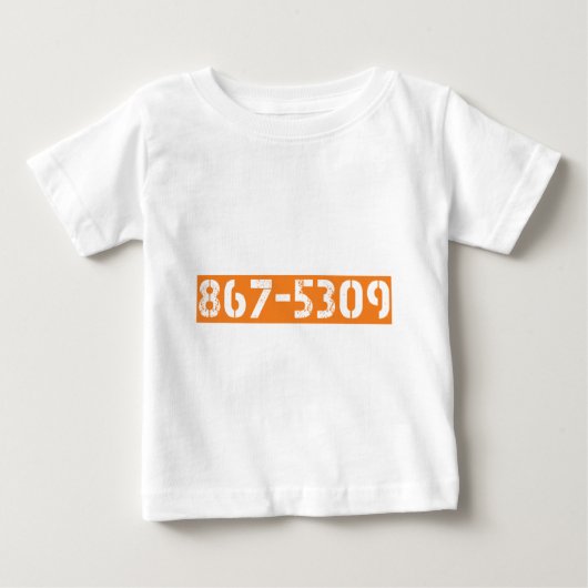 867-5309 ベビーTシャツ (正面)