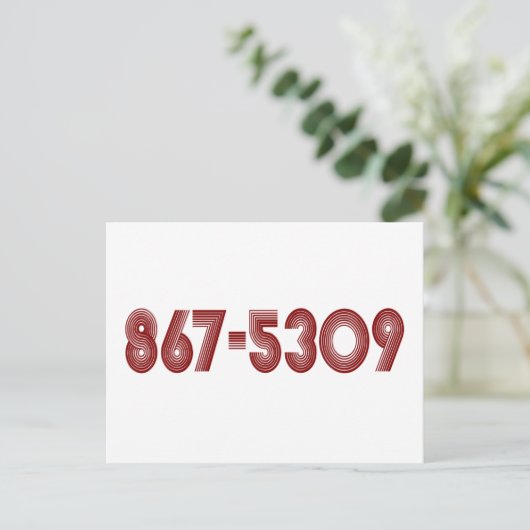 867-5309 ポストカード (スタンド正面)