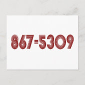 867-5309 ポストカード (正面)