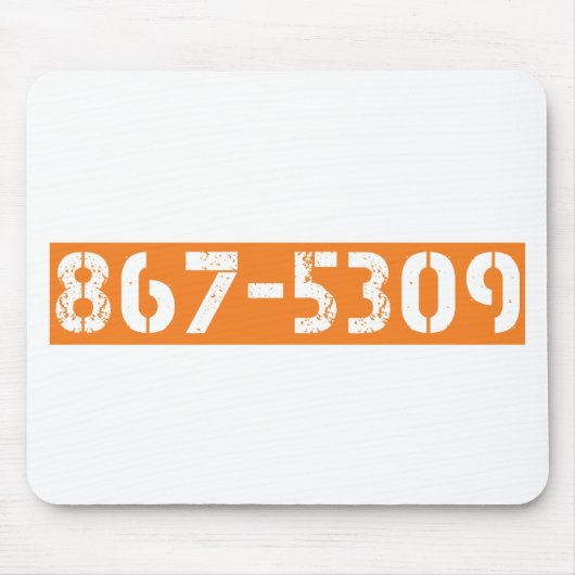 867-5309 マウスパッド (正面)