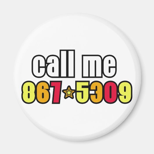 867-5309 マグネット (正面)