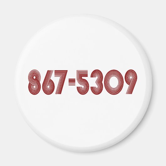 867-5309 マグネット (正面)