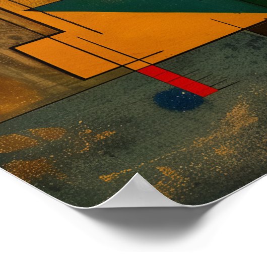 868抽象芸術 ポスター (角)