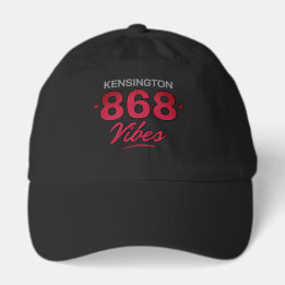 868 VIBES - 赤文字 キャップ