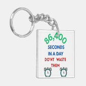86,400 Seconds in a Day Key Chain キーホルダー (正面左)