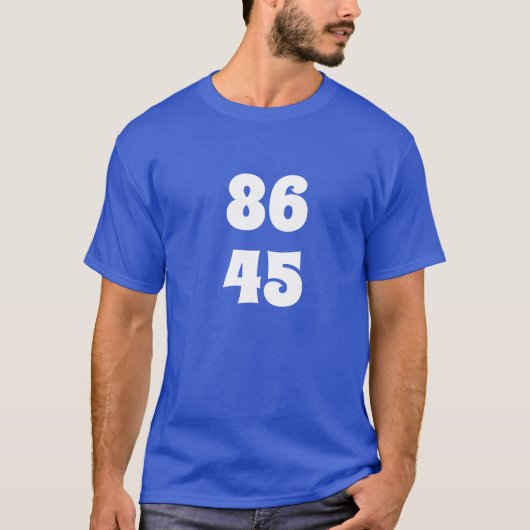 86 45 トランプ落選! Tシャツ (正面)