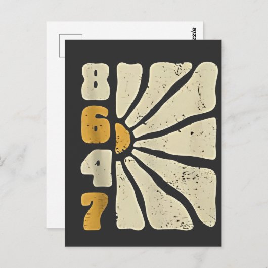 86 47アンチトランプおもしろいフローラユーモア ポストカード (正面/裏面)