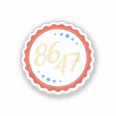 86 47アンチトランプおもしろい シール (正面)