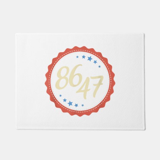 86 47アンチトランプおもしろい ドアマット (正面)