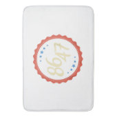 86 47アンチトランプおもしろい バスマット (正面縦)