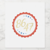 86 47アンチトランプおもしろい ワインラベル (シングルラベル)