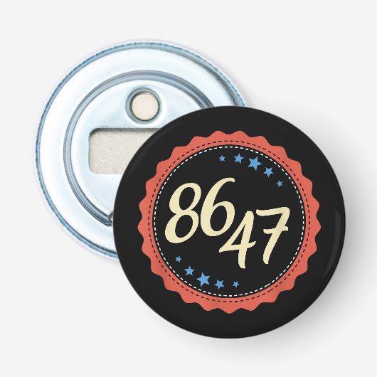 86 47アンチトランプおもしろい 栓抜き (正面)