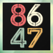 86 47アンチトランプヴィンテージ80sレトロスタイル ウィンドウサイン (シート3)