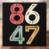 86 47アンチトランプヴィンテージ80sレトロスタイル ウィンドウサイン (シート2)