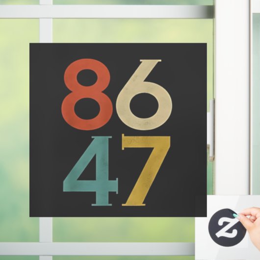 86 47ダンプトランプクールレトロアンチ – トランプ ウィンドウサイン (ホーム)