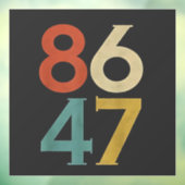 86 47ダンプトランプクールレトロアンチ – トランプ ウィンドウサイン (シート3)