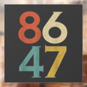 86 47ダンプトランプクールレトロアンチ – トランプ ウィンドウサイン (シート2)