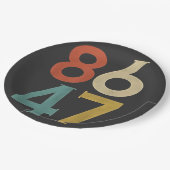 86 47ダンプトランプクールレトロアンチ – トランプ ペーパープレート (アングル)