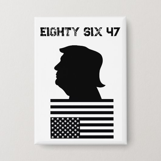 86 47ボタン/ピン 缶バッジ (正面)