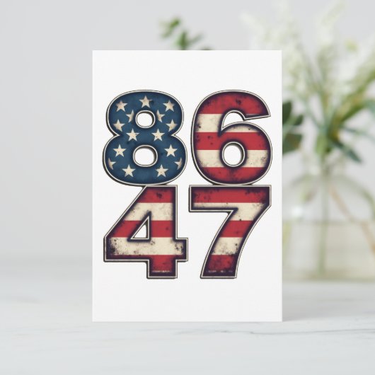 86 47マガ誇りを持ったトランプ大統領就任日 サンキューカード (スタンド正面)