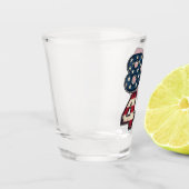 86 47マガ誇りを持ったトランプ大統領就任日 ショットグラス (左)