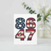 86 47マガ誇りを持ったトランプ大統領就任日 ポストカード (スタンド正面)