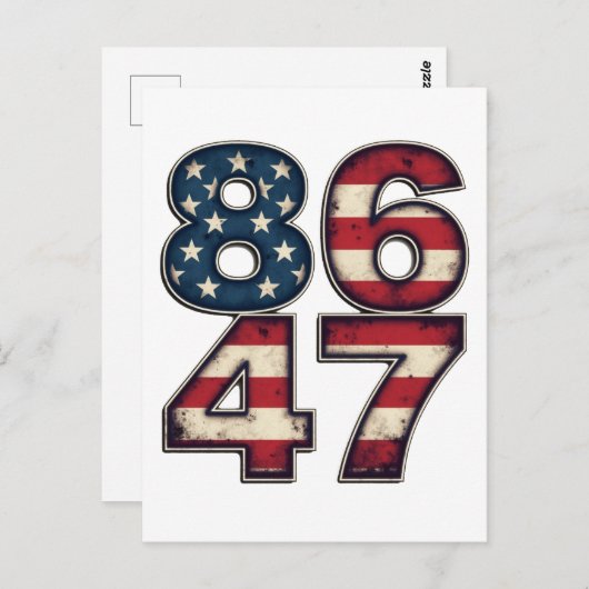 86 47マガ誇りを持ったトランプ大統領就任日 ポストカード (正面/裏面)