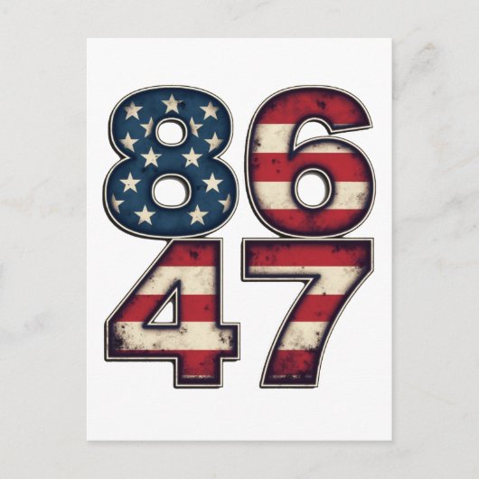 86 47マガ誇りを持ったトランプ大統領就任日 ポストカード (正面)