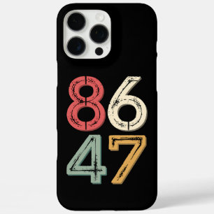 86 47 トランプ反対 ヴィンテージ 80年代 レトロ風 iPhone 16 PRO MAXケース