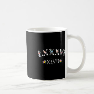 86 47 ローマ数字 花 8647 微妙な反トランプ コーヒーマグカップ