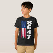 86 47 8647 微妙な反トランプ1 Tシャツ (正面フル)