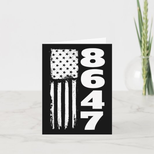 86 47 8647 Subtle Anti Trump  カード (正面)