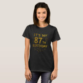 87おもしろい番誕生日シャツ87歳誕生 Tシャツ (正面フル)