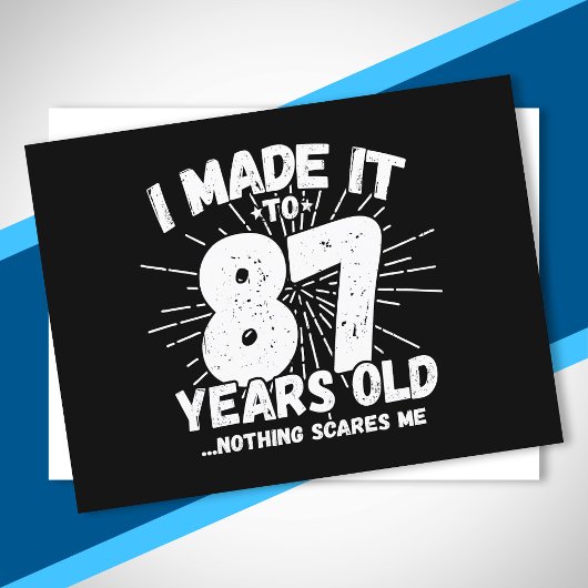 87おもしろい誕生日引用文皮肉87歳 ポストカード