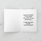 87ユーモアのある番目の誕生日挨拶 カード (内部)