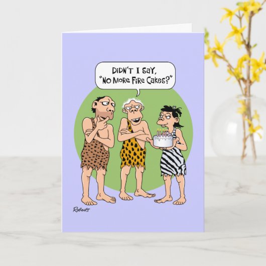 87ユーモアのある番目の誕生日挨拶 カード (黄色い花)